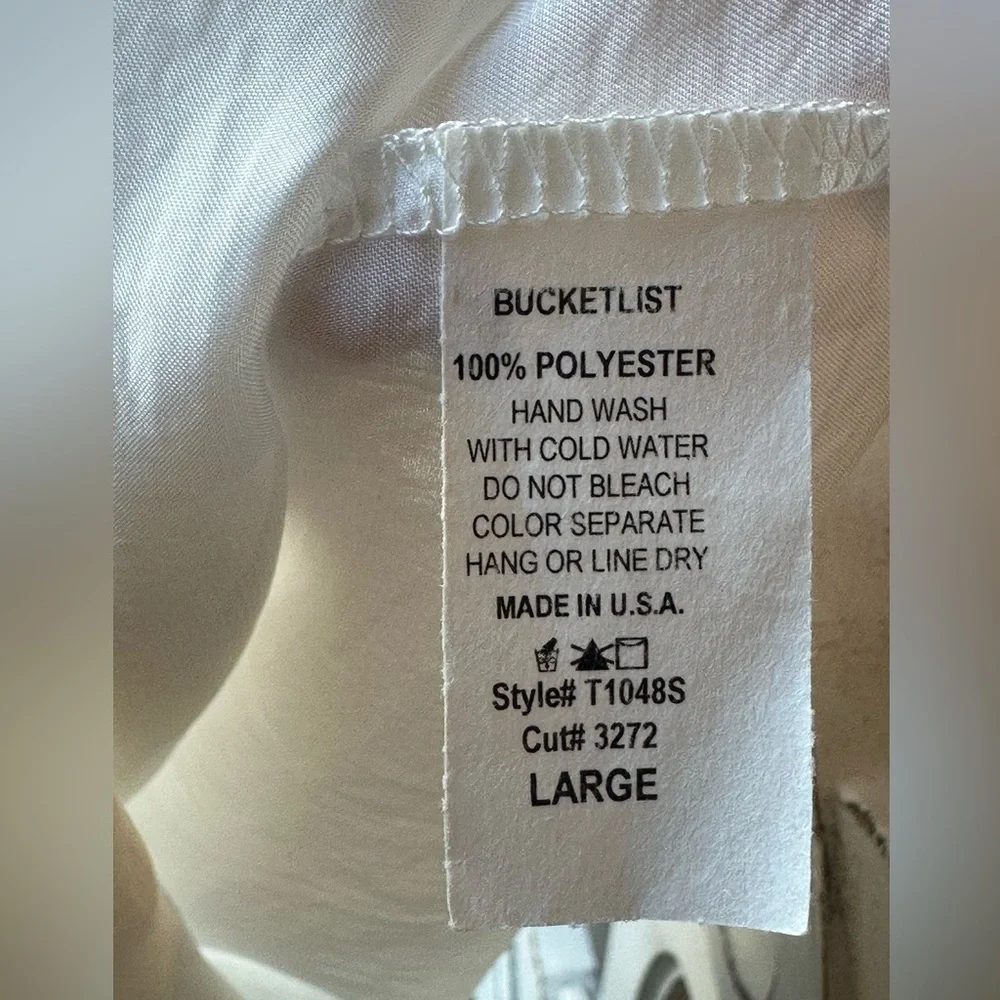 BUCKET LIST Elegant Blouse size Large - Picture 3 of 10